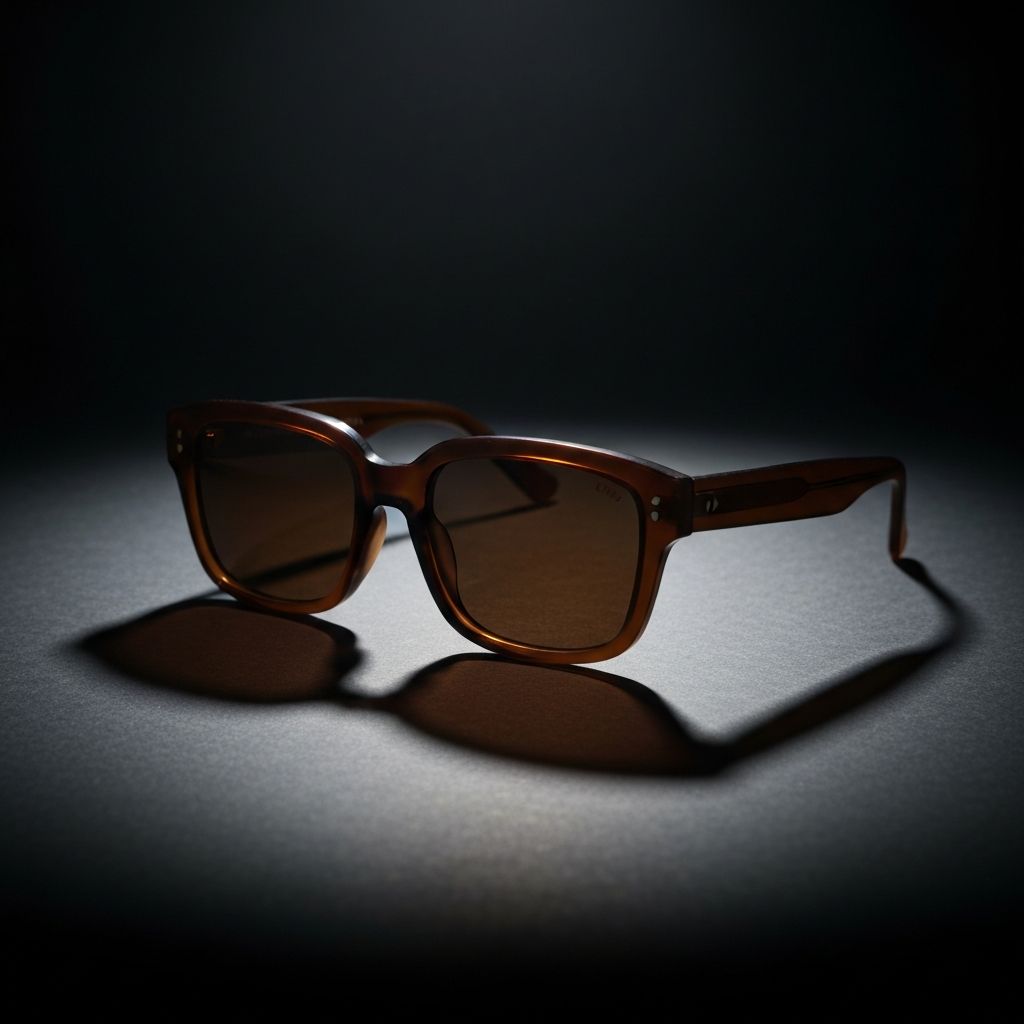 The Apartment — Heavy rectangular acetate sunglasses